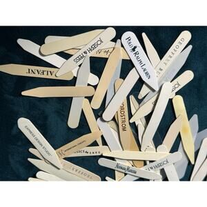 LOT of 80 Plastic Collar Stays Several Models Nordstrom Alfani Neiman Marcus